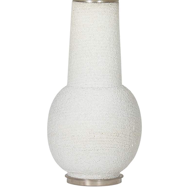 Image 3 Regina Andrew Lizza 29" High Matte White Beads Glass Vase Table Lamp more views