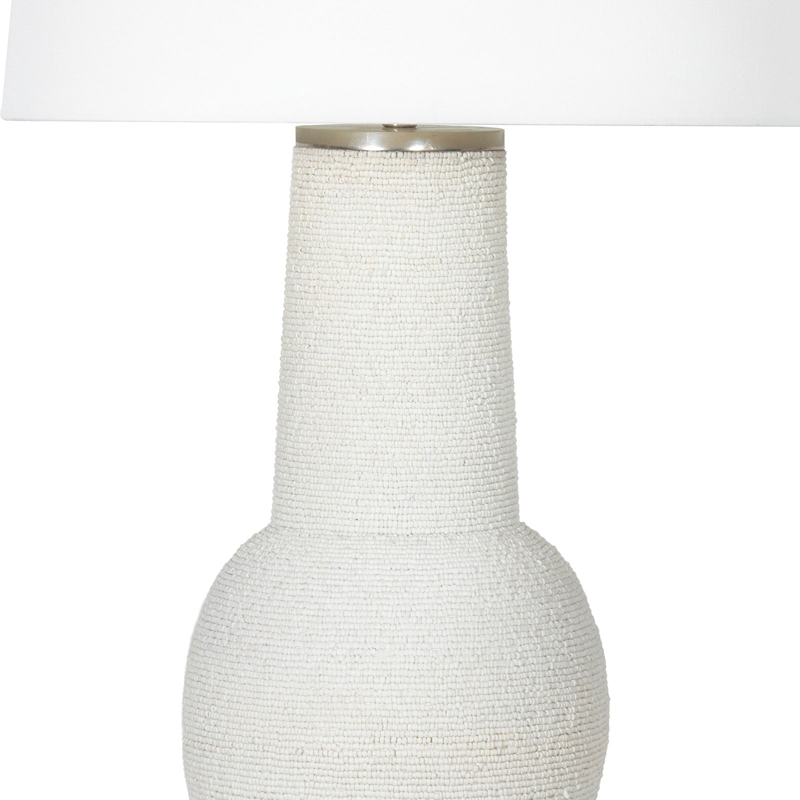 Image 5 Regina Andrew Lizza 29" High Matte White Beads Glass Vase Table Lamp more views