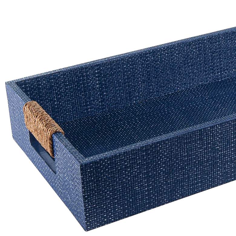 Image 2 Regina Andrew Logia Rectangle Tray Small (Indigo) 3.5 Height more views