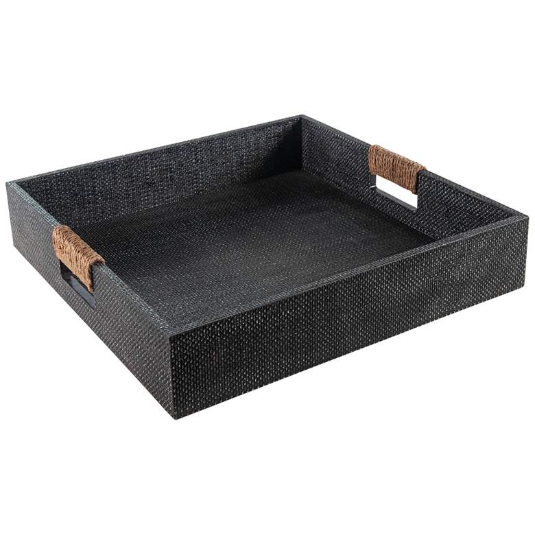 Image 1 Regina Andrew Logia Square Tray Large (Grey) 3.5 Height
