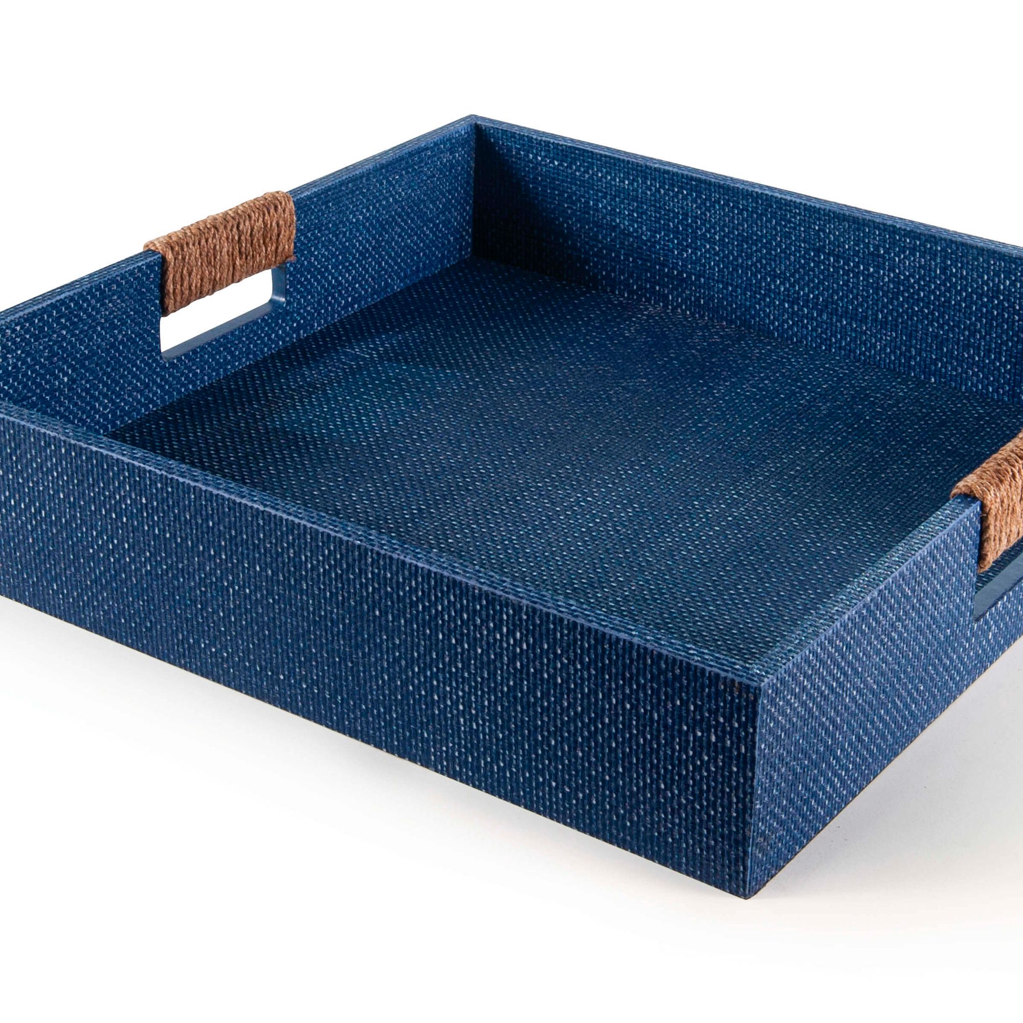 Image 4 Regina Andrew Logia Square Tray Large (Indigo) 3.5 Height more views