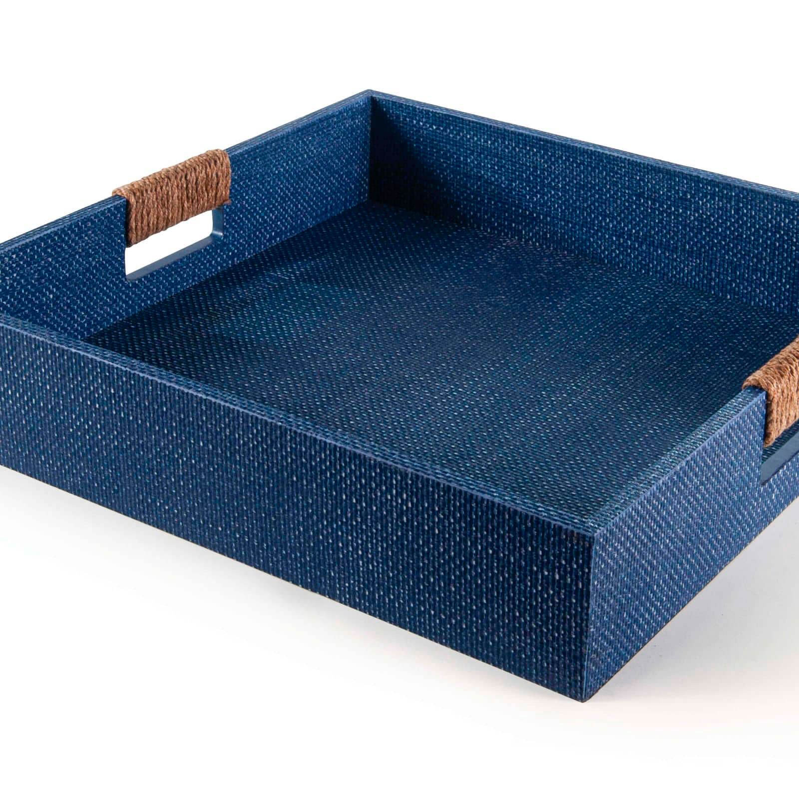 Image 7 Regina Andrew Logia Square Tray Large (Indigo) 3.5 Height more views