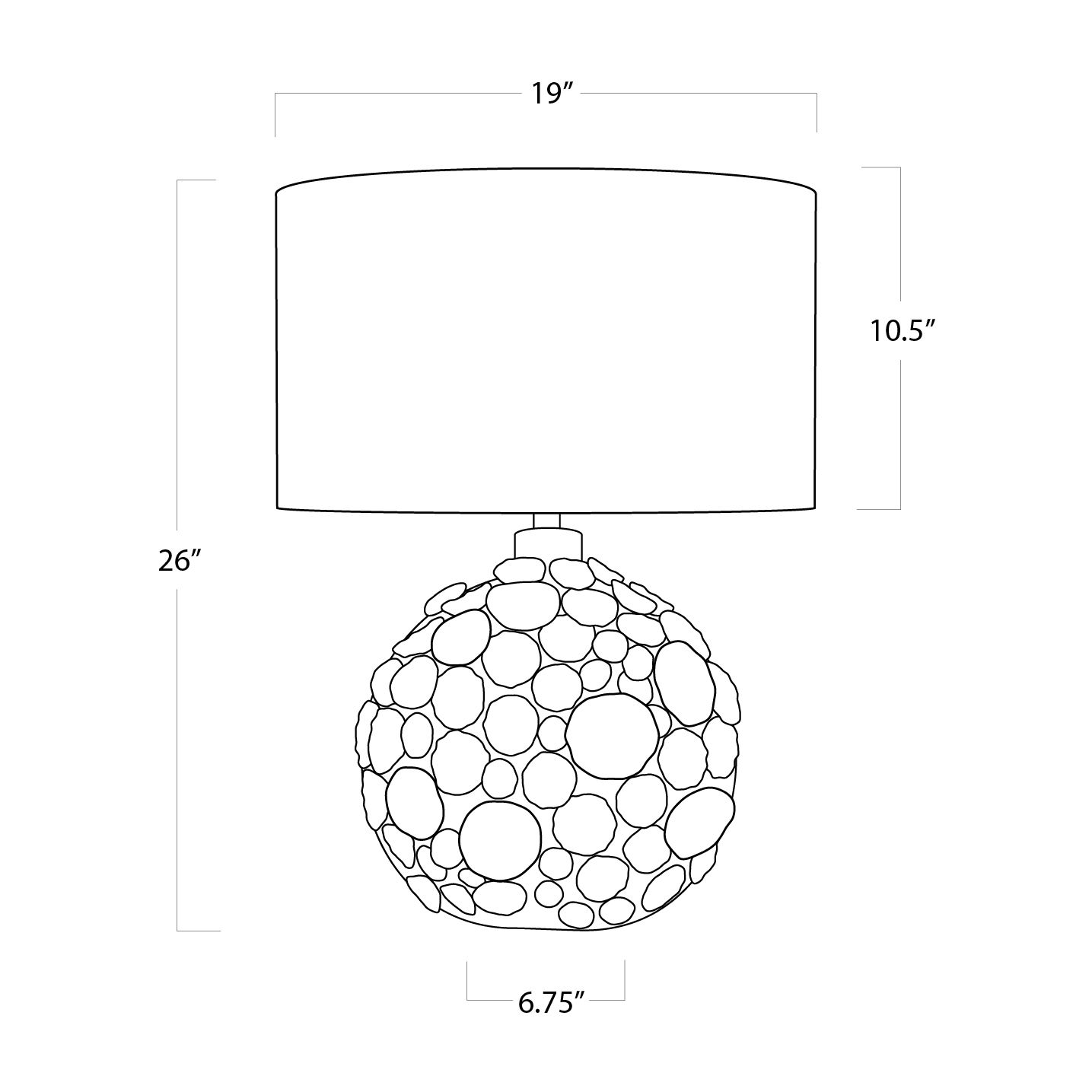 Regina Andrew Lucia Ceramic Table Lamp (Blue) 26 Height