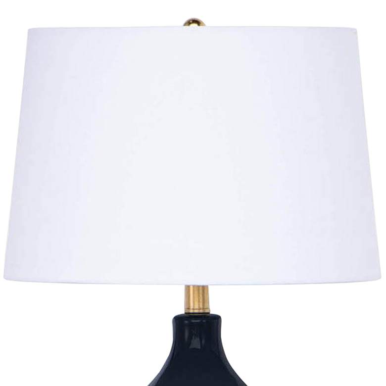 Image 4 Regina Andrew Madison 27" Double Gourd Blue Ceramic Table Lamp more views