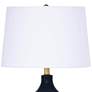 4_Regina Andrew Madison 27" Double Gourd Blue Ceramic Table Lamp more views