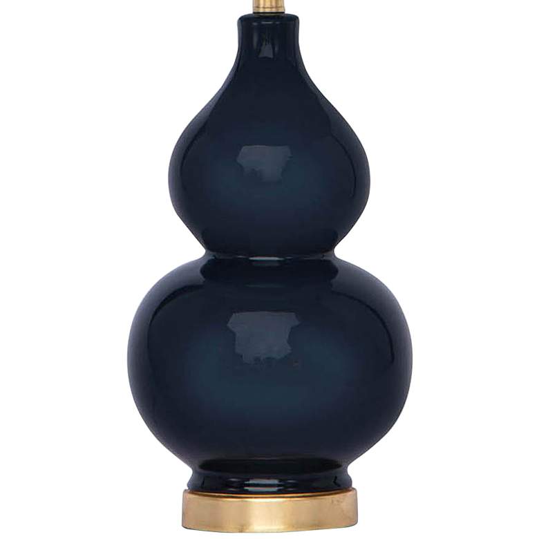 Image 5 Regina Andrew Madison 27" Double Gourd Blue Ceramic Table Lamp more views