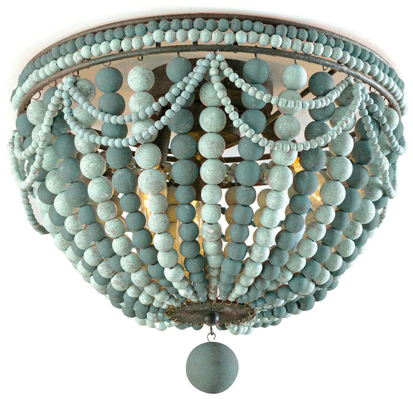 Regina Andrew Malibu 15" Wide Blue Ceiling Light