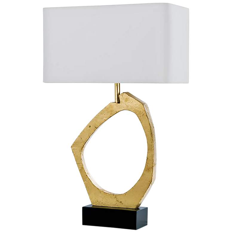 Image 1 Regina Andrew Manhattan 30 inch Modern Gold Leaf Table Lamp