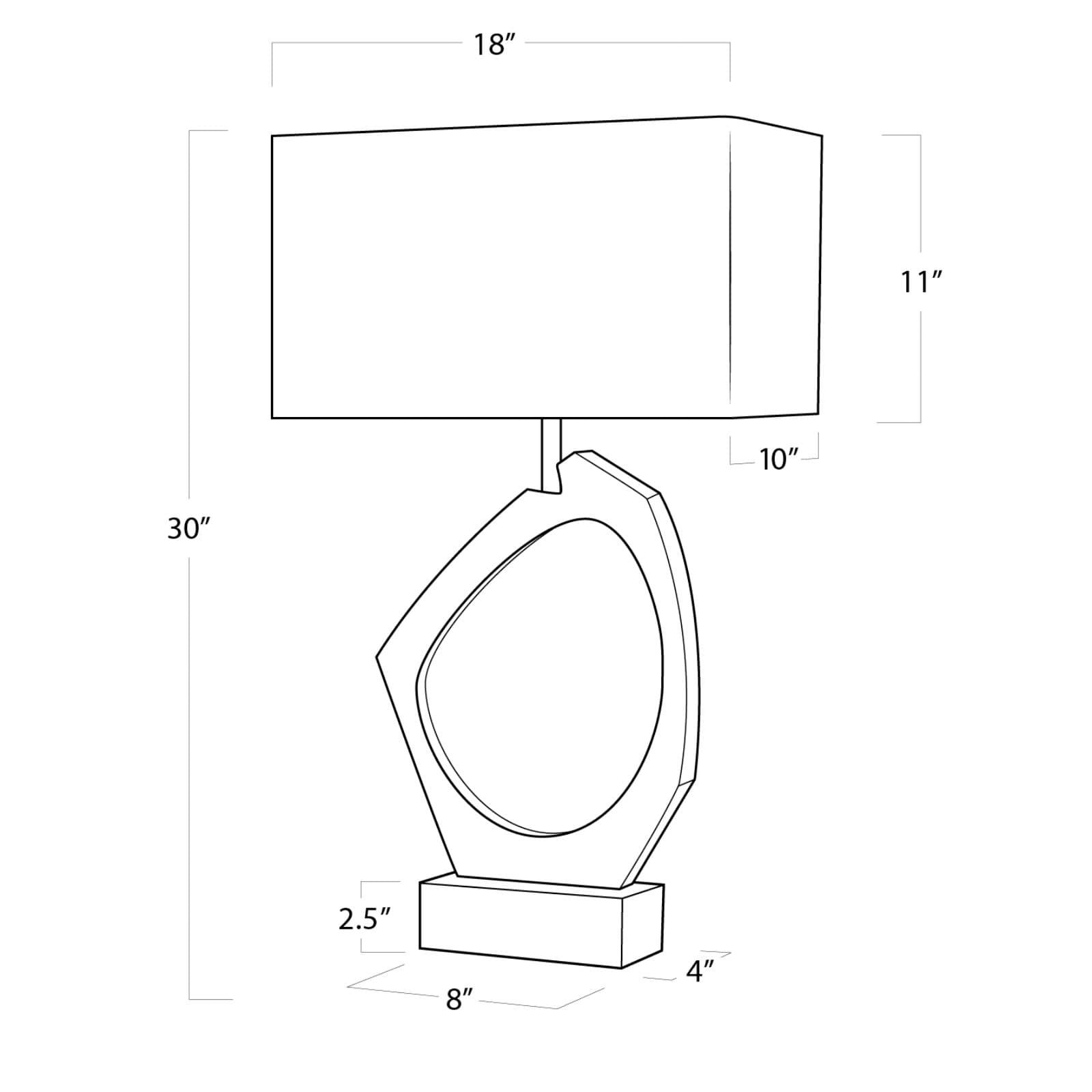 Regina Andrew Manhattan 30" Modern Gold Leaf Table Lamp