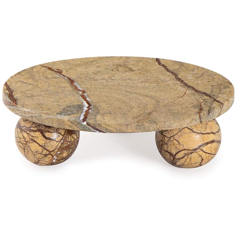 Image 1 Regina Andrew Marlow Marble Plate Small (Brown)