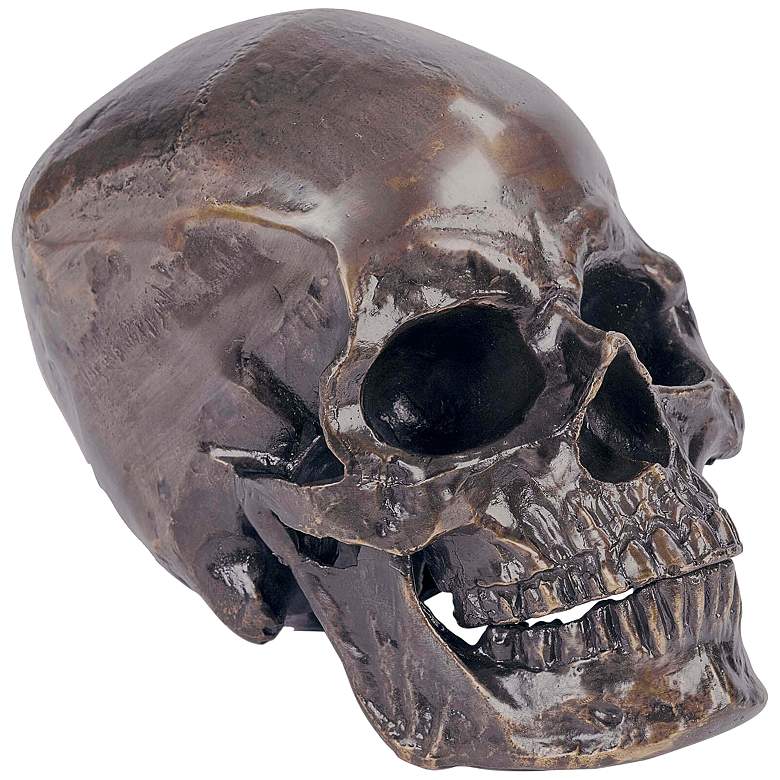 Image 1 Regina Andrew Metal Skull (Antique Bronze) 6.25 Height