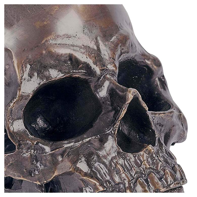 Image 2 Regina Andrew Metal Skull (Antique Bronze) 6.25 Height more views