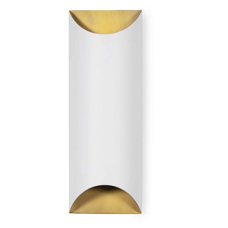 Image 1 Regina Andrew Meyer Metal Sconce (White and Natural Brass)