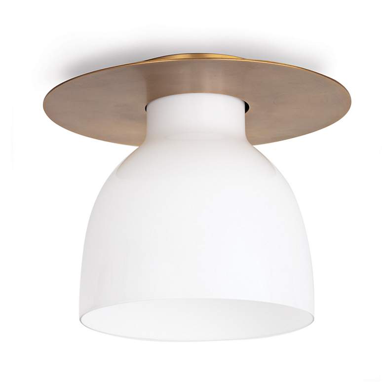 Image 1 Regina Andrew Mixer Flush Mount (Natural Brass) 9 Height