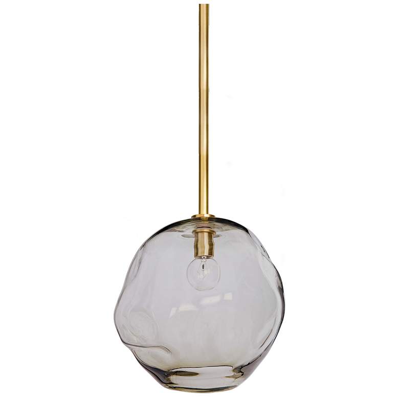 Image 1 Regina Andrew Molten Pendant Large w/ Smoke Glass (Natural Brass) 20 H