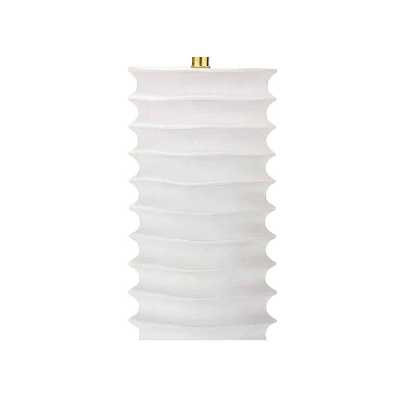 Image 3 Regina Andrew Nabu 30" High Modern White Metal Column Table Lamp more views