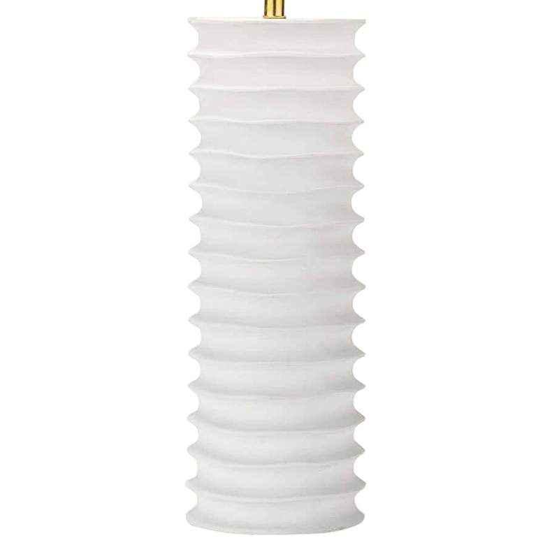 Image 4 Regina Andrew Nabu 30" High Modern White Metal Column Table Lamp more views
