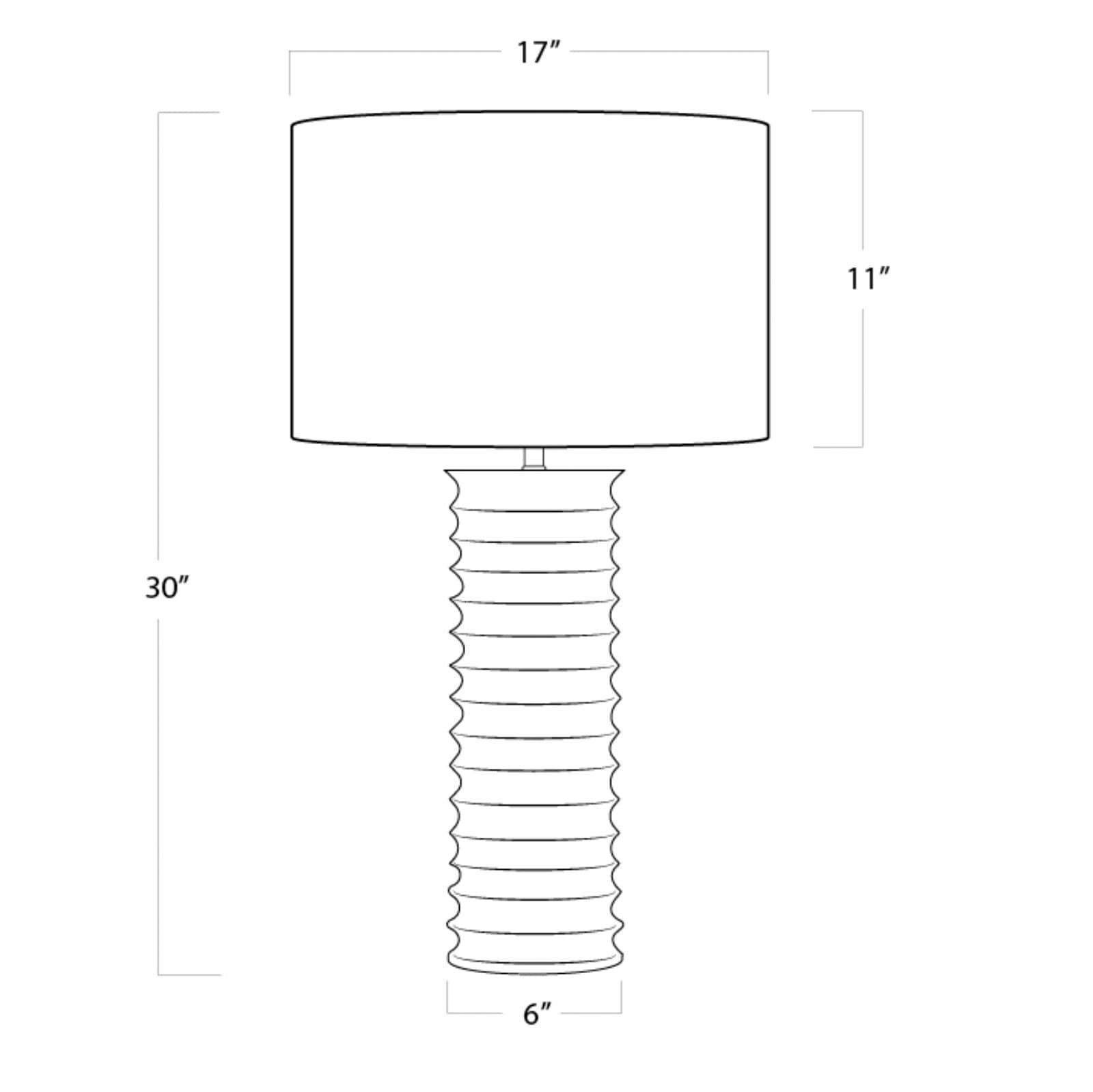 Image 6 Regina Andrew Nabu 30" High Modern White Metal Column Table Lamp more views