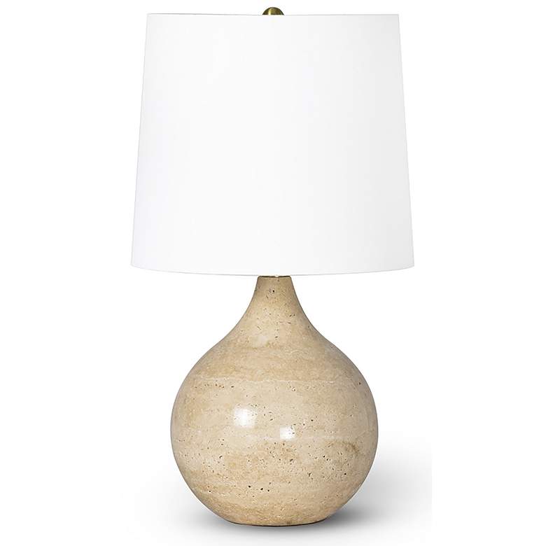 Image 1 Regina Andrew Noa 16 1/2" High Travertine Small Accent Lamp