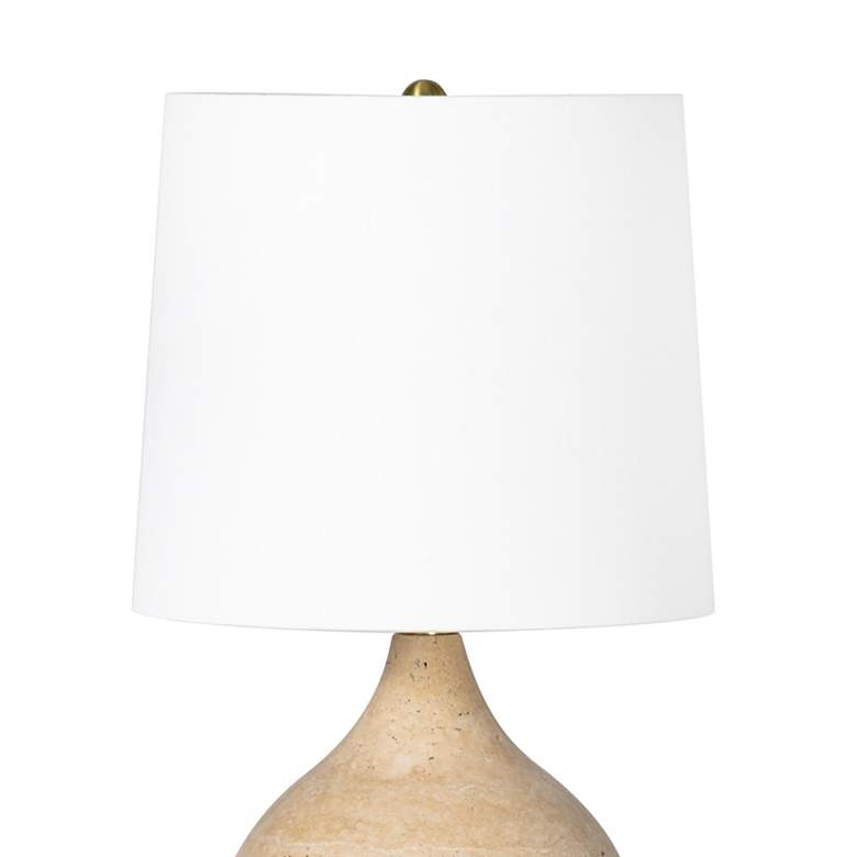 Image 2 Regina Andrew Noa 16 1/2" High Travertine Small Accent Lamp more views