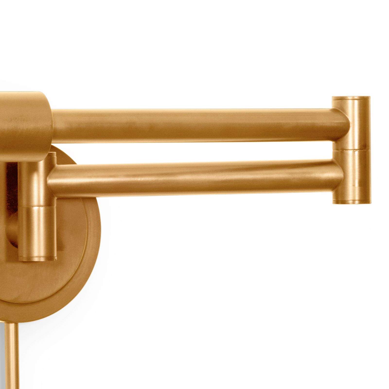 Image 3 Regina Andrew Noble Natural Brass Swing Arm Plug-In Wall Sconce more views