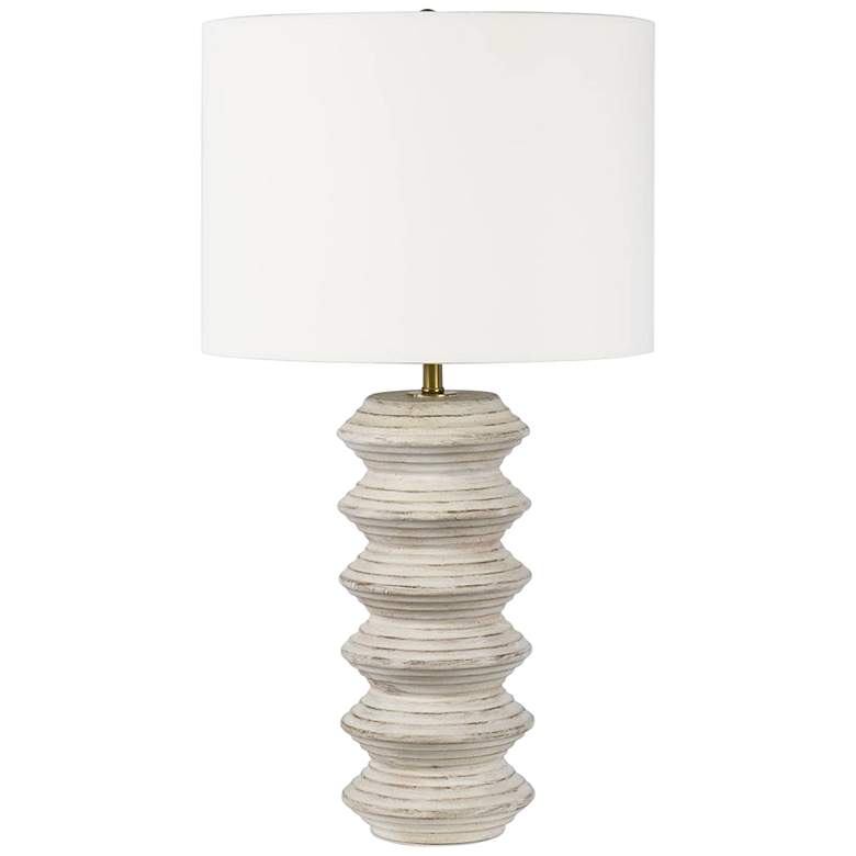 Image 2 Regina Andrew Nova 25" Modern Coastal White Wood Table Lamp