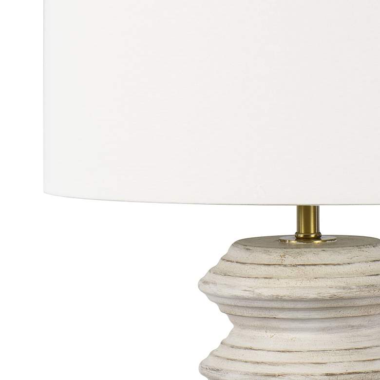 Image 3 Regina Andrew Nova 25 inch Modern Coastal White Wood Table Lamp more views