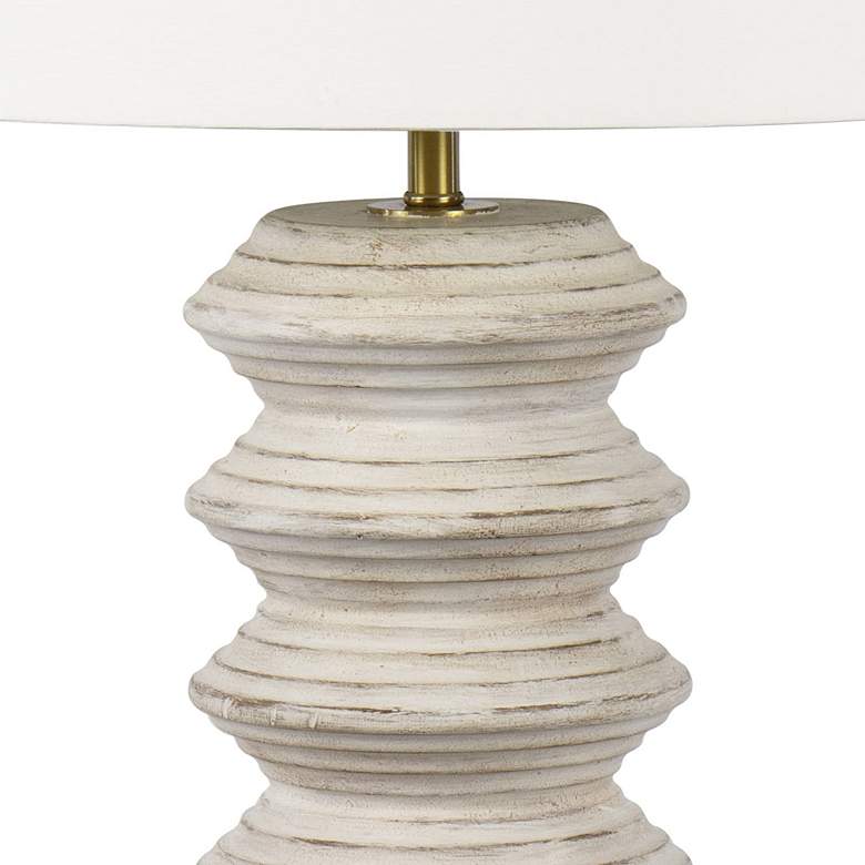 Image 4 Regina Andrew Nova 25" Modern Coastal White Wood Table Lamp more views