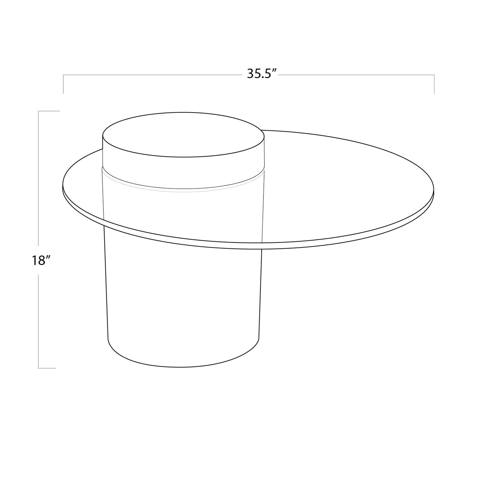 Image 6 Regina Andrew Odette Coffee Table (Black) with 18 Height more views