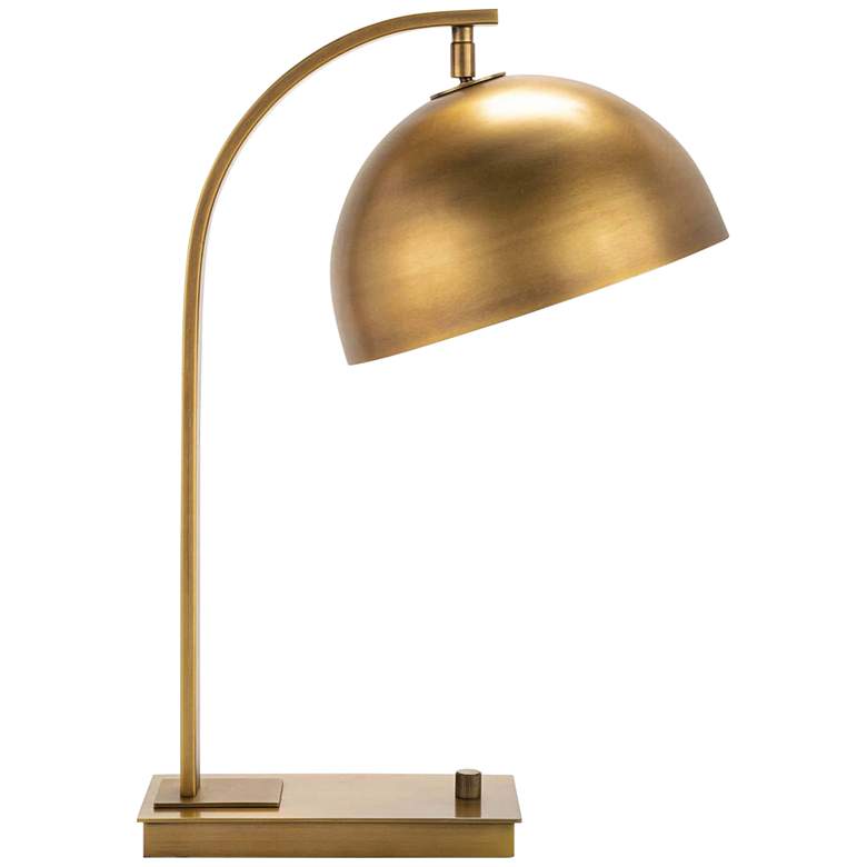 Image 2 Regina Andrew Otto 20 1/2 inch High Modern Natural Brass Arc Desk Lamp