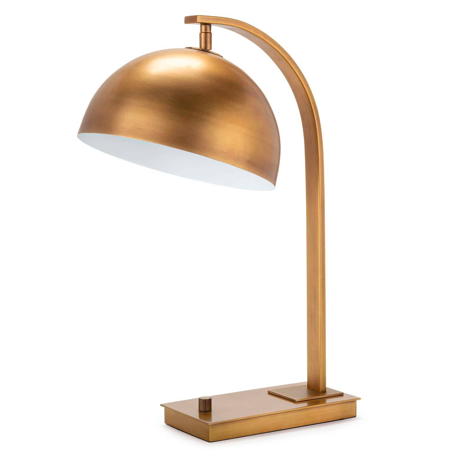Image 5 Regina Andrew Otto 20 1/2" High Modern Natural Brass Arc Desk Lamp more views