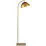Regina Andrew Otto 55 1/4" Natural Brass Modern Arc Floor Lamp