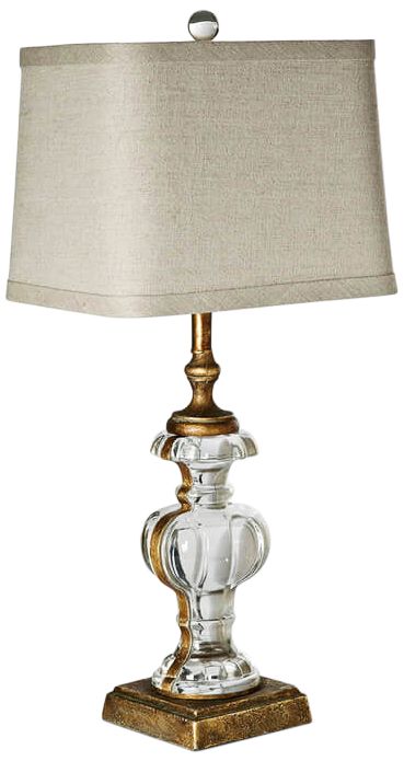 antique gold leaf table lamp