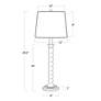 7_Regina Andrew Perennial 29 1/2" Ebony Wood Buffet Lamp more views