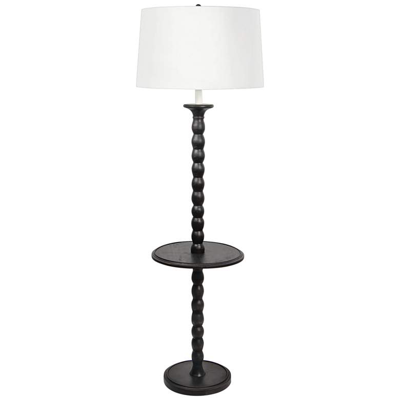 Image 1 Regina Andrew Perennial 64 3/4" Ebony Wood Floor Lamp with Tray Table
