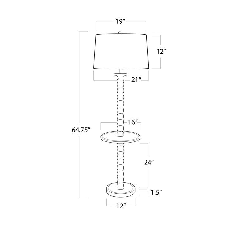 Image 7 Regina Andrew Perennial 64 3/4" Natural Wood Floor Lamp with Table more views