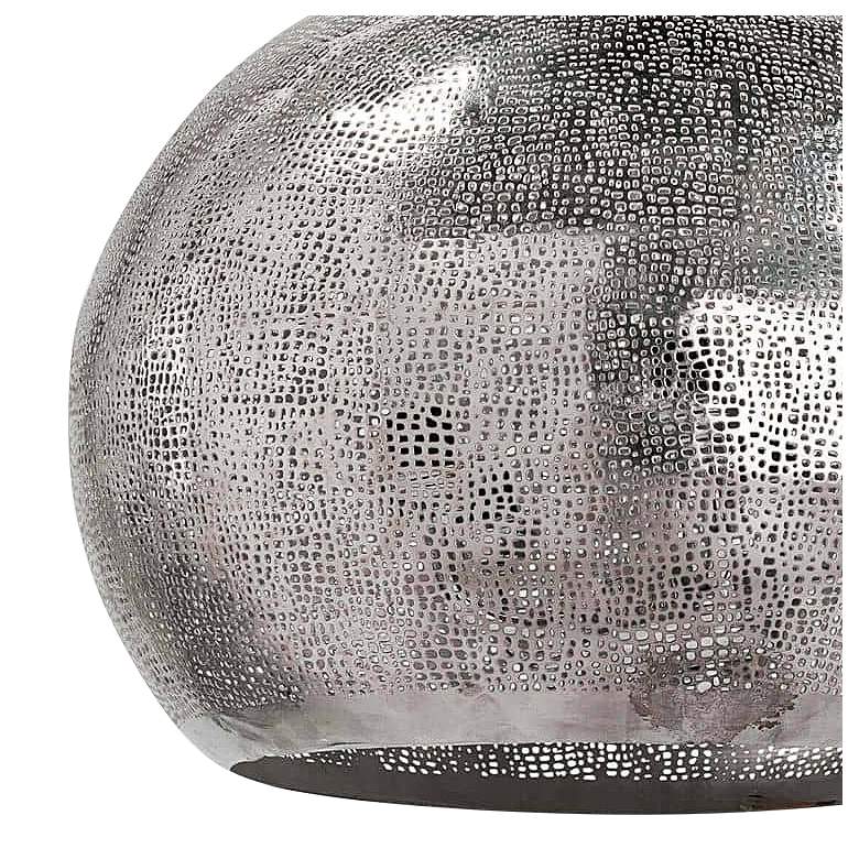 Image 2 Regina Andrew Pierced Metal Sphere Pendant (Polish Nickel) 17.75 H more views