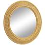 1_Regina Andrew Pierre 32" Round Natural Rattan Wall Mirror
