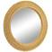 Regina Andrew Pierre 32" Round Natural Rattan Wall Mirror