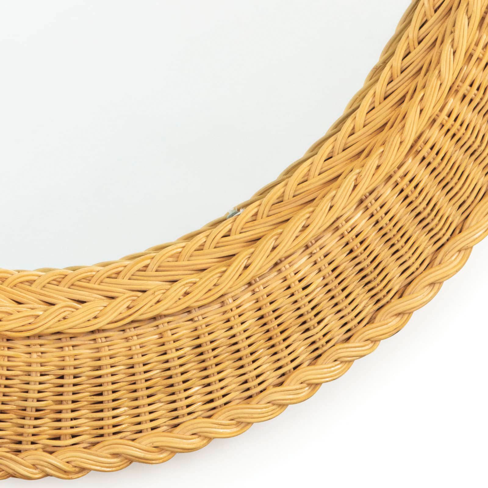 Image 4 Regina Andrew Pierre 32" Round Natural Rattan Wall Mirror more views