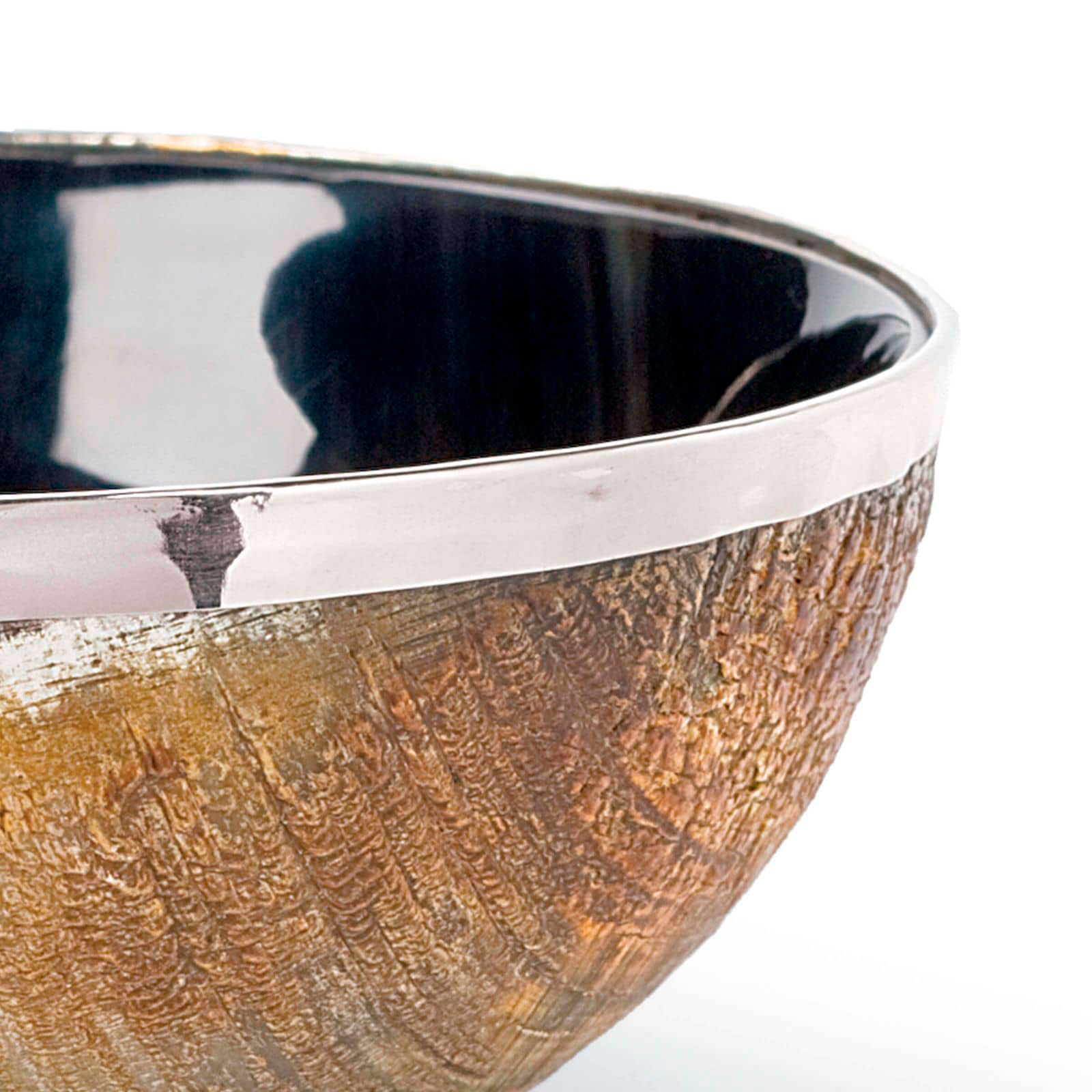 Regina Andrew Polished Horn And Brass Bowl 2.25 Height