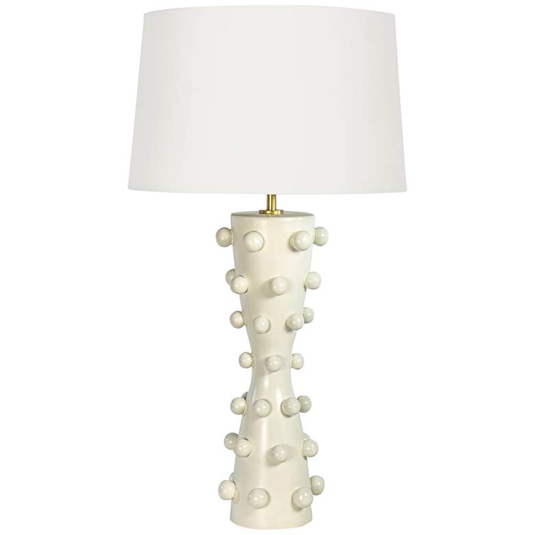 Image 2 Regina Andrew Pom Pom 32 3/4" High Modern White Ceramic Table Lamp