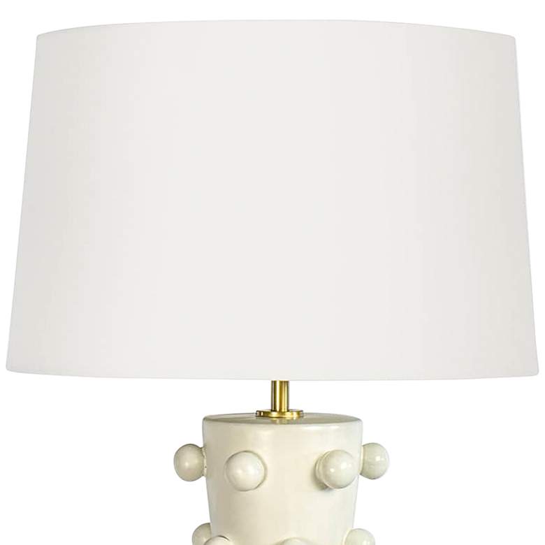 Image 3 Regina Andrew Pom Pom 32 3/4" High Modern White Ceramic Table Lamp more views