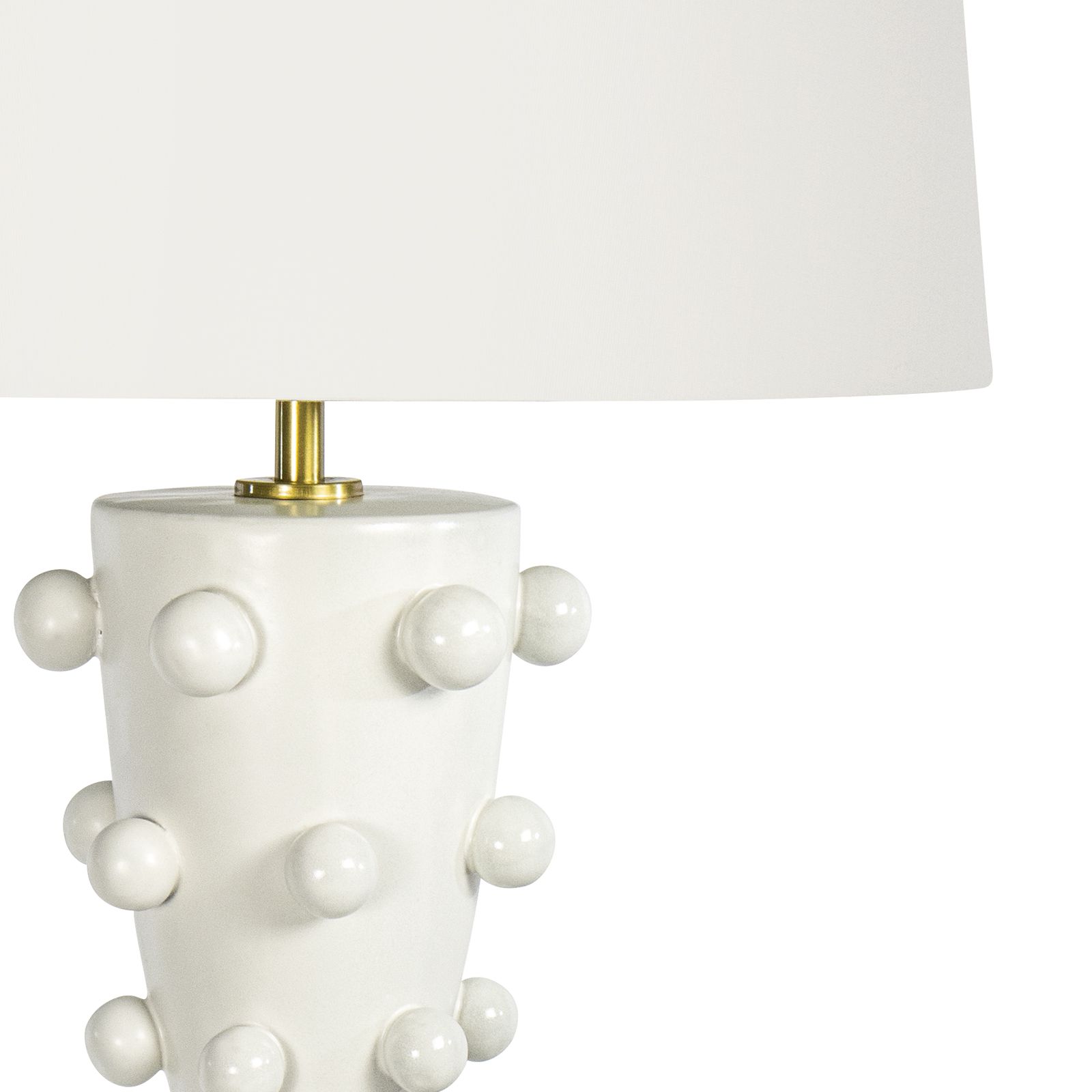 Regina Andrew Pom Pom 32 3/4" High Modern White Ceramic Table Lamp