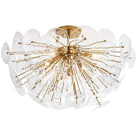 Image1 of Regina Andrew Poppy Glass Semi Flush Mount (Clear) 21.25 Height