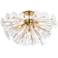 Regina Andrew Poppy Glass Semi Flush Mount (Clear) 21.25 Height