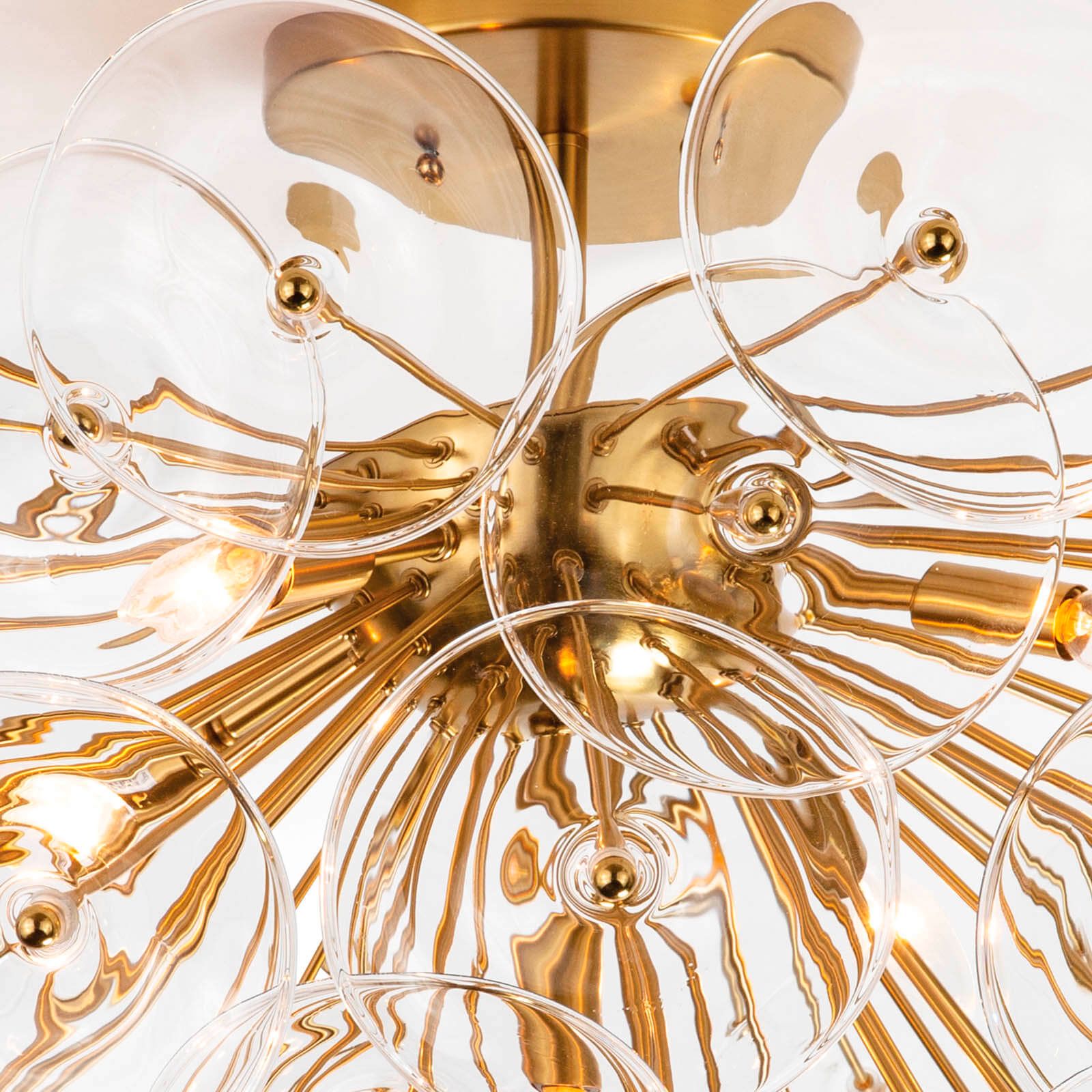 Regina Andrew Poppy Glass Semi Flush Mount (Clear) 21.25 Height