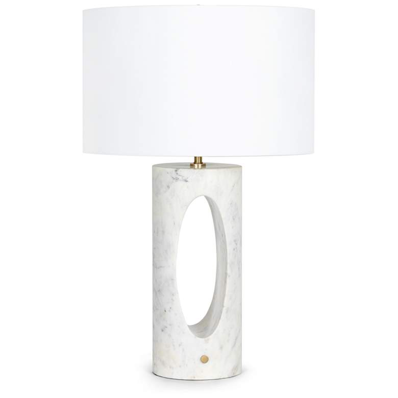 Image 1 Regina Andrew Portia Marble Table Lamp (White)