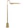 Regina Andrew Raven Adjustable Height Natural Brass Modern Floor Lamp