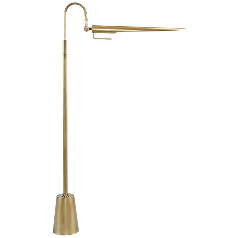 Image 2 Regina Andrew Raven Adjustable Height Natural Brass Modern Floor Lamp